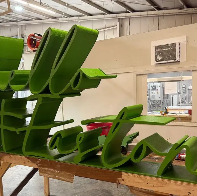 Large foam letters for display or event use
