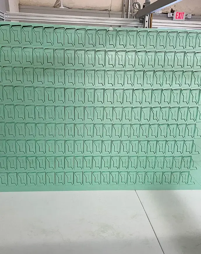 Repeat CNC hot wire foam profile cutting