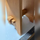 Leg and locking pin detail