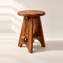 The Humble Stool in Gonçalo Alves (Tigerwood) — render