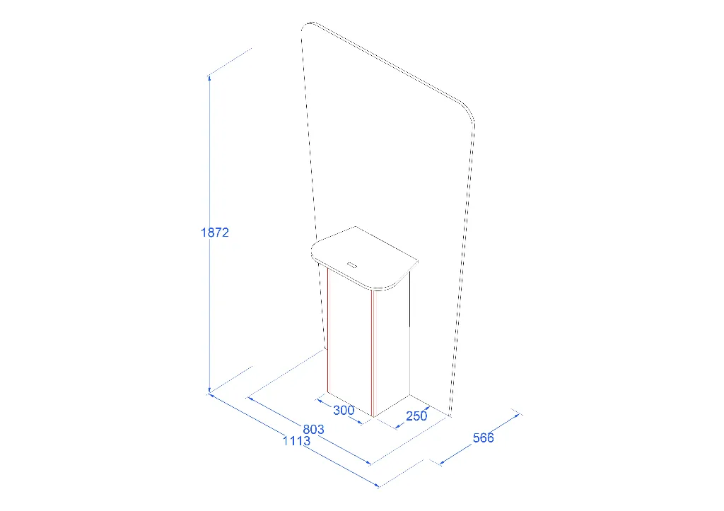 Design - 10530 - Standee with shelf_2.webp