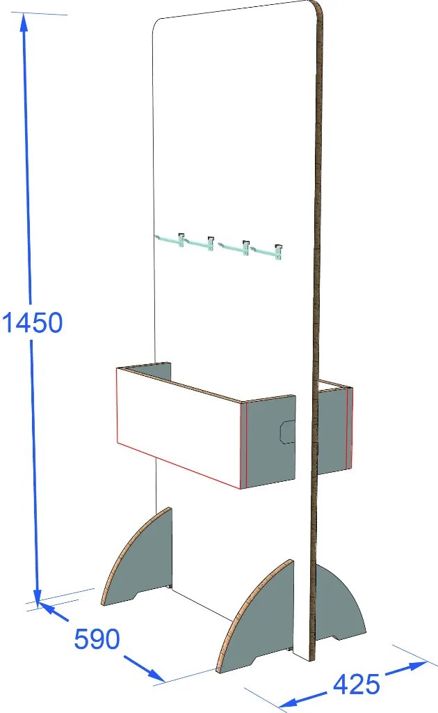 Design - 12424 - Standee with hooks and a box_2.webp