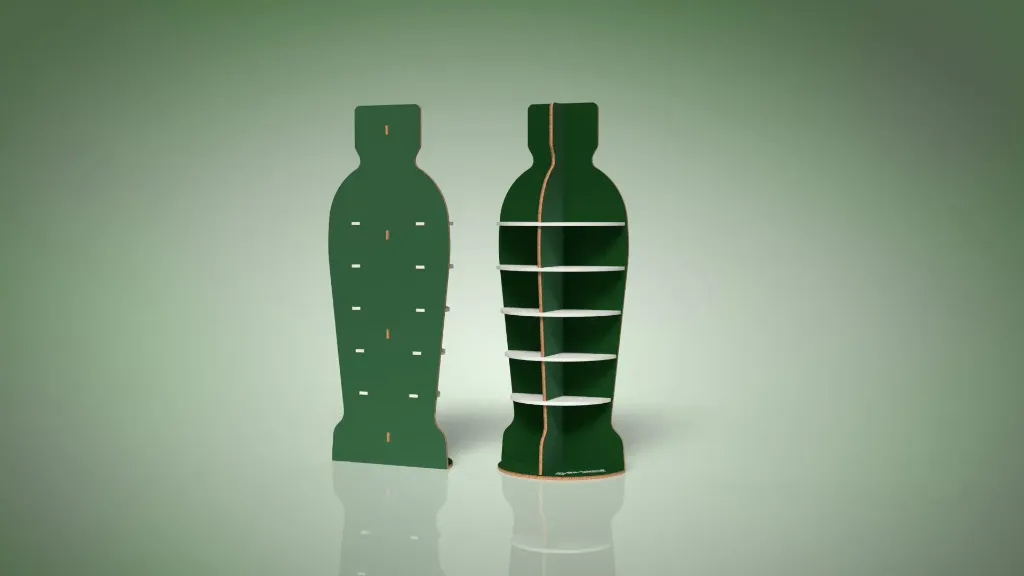Design - 12378 - Bottleshaped Shelf
